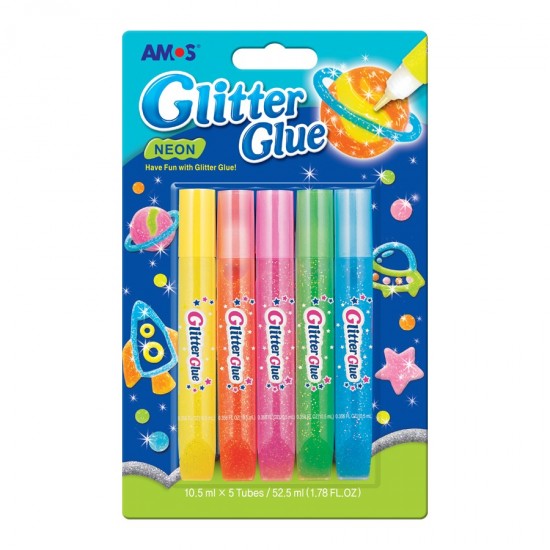 AMOS Glitter Glue Neon (5 colours) 