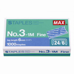 Max 書針 6mm (1/4") 