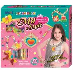 AMOS 繪畫玻璃彩連掛飾膠牌, 手飾及頸飾 10.5毫升 x 6色 (大盒套裝) #SD10P6-MSB