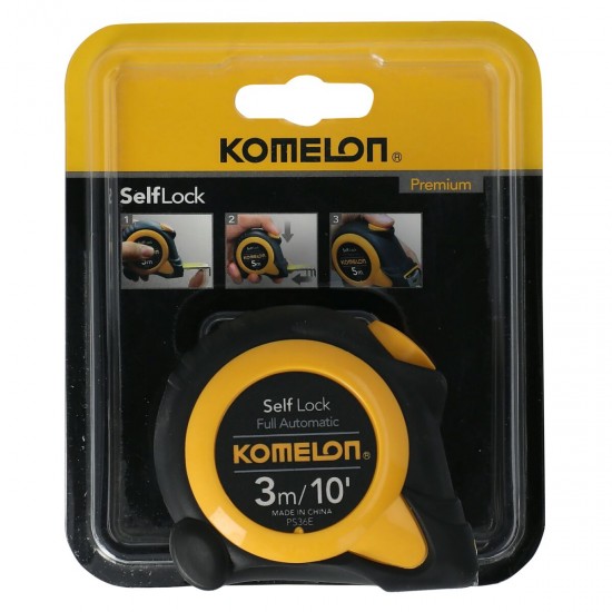 Komelon Self Lock Measuring Tape 3m/10'