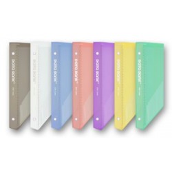 DATA BANK EM3020 A4磨砂透明20頁可加頁資料簿(膠夾) 1"