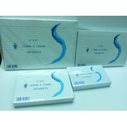 3" x 5" 白咭(有孔) - 100張
