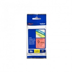 BROTHER 標籤帶 9mm 紅底黑字