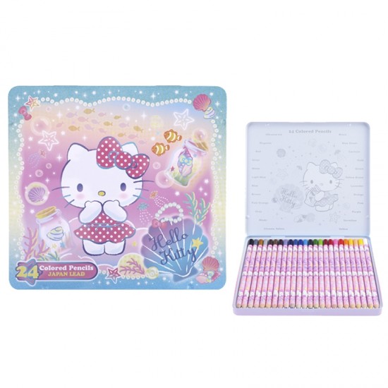 Hello Kitty 24色鐵盒木顏色
