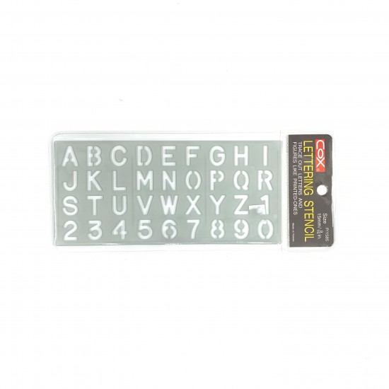 COX P/1585 字母數字尺 - 15mm