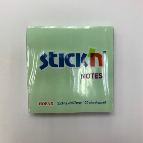 Hopax Stick’n Notes (Light Green)  No.21150
