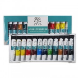 溫莎牛頓塑膠彩10毫升12色套裝