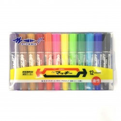 Zebra  two side pen 12 colors MC-12C