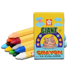 Sakura 12 色特粗六角形蠟筆