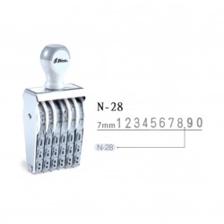 SHINY N-28 8位數字印 (7mm)