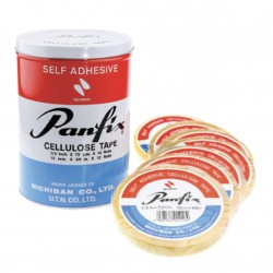 Panfix  1/2" x 72碼 透明膠紙(鐵罐) (12卷)
