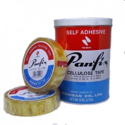 Panfix 1" x 72碼 透明膠紙(鐵罐) (6卷)