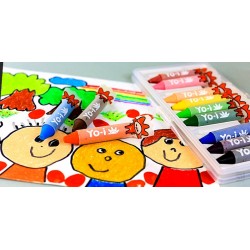 日本蜻蜓牌 Yo-i 友兒 水溶性粗蠟筆 12色盒裝