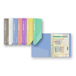 DATA BANK EM3020 A4磨砂透明20頁可加頁資料簿(膠夾) 1"