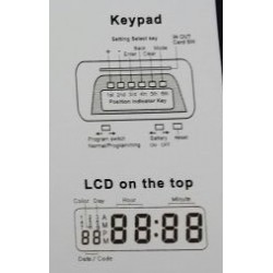 Winner 六欄位打印自動對位打咭鐘 