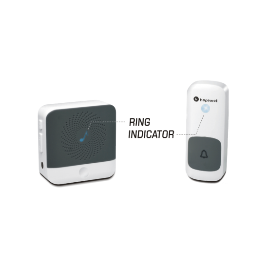 Hopewell 300m ULTRA Mini Plug-In Wireless Doorbell