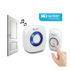Hopewell 200m EXTRA Battery Operated Wireless Doorbell | Twin Pack