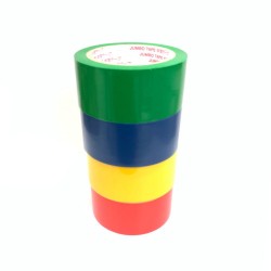 Jumbo PVC 警示膠紙（紅黄藍綠）