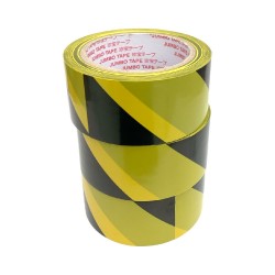 Jumbo PVC 警示膠紙（黑黄斜間）