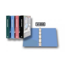 DATA BANK V555 A5面包膠實色活頁夾(1-1/2寸